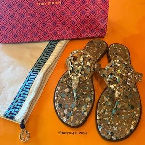 Tory Burch Miller Welt Confetti Cork Sandals